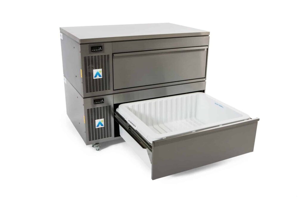 PREP COUNTER – FRIDGE ONLY – TWO DRAWER – SIDE ENGINE – HCS2 SERIES
