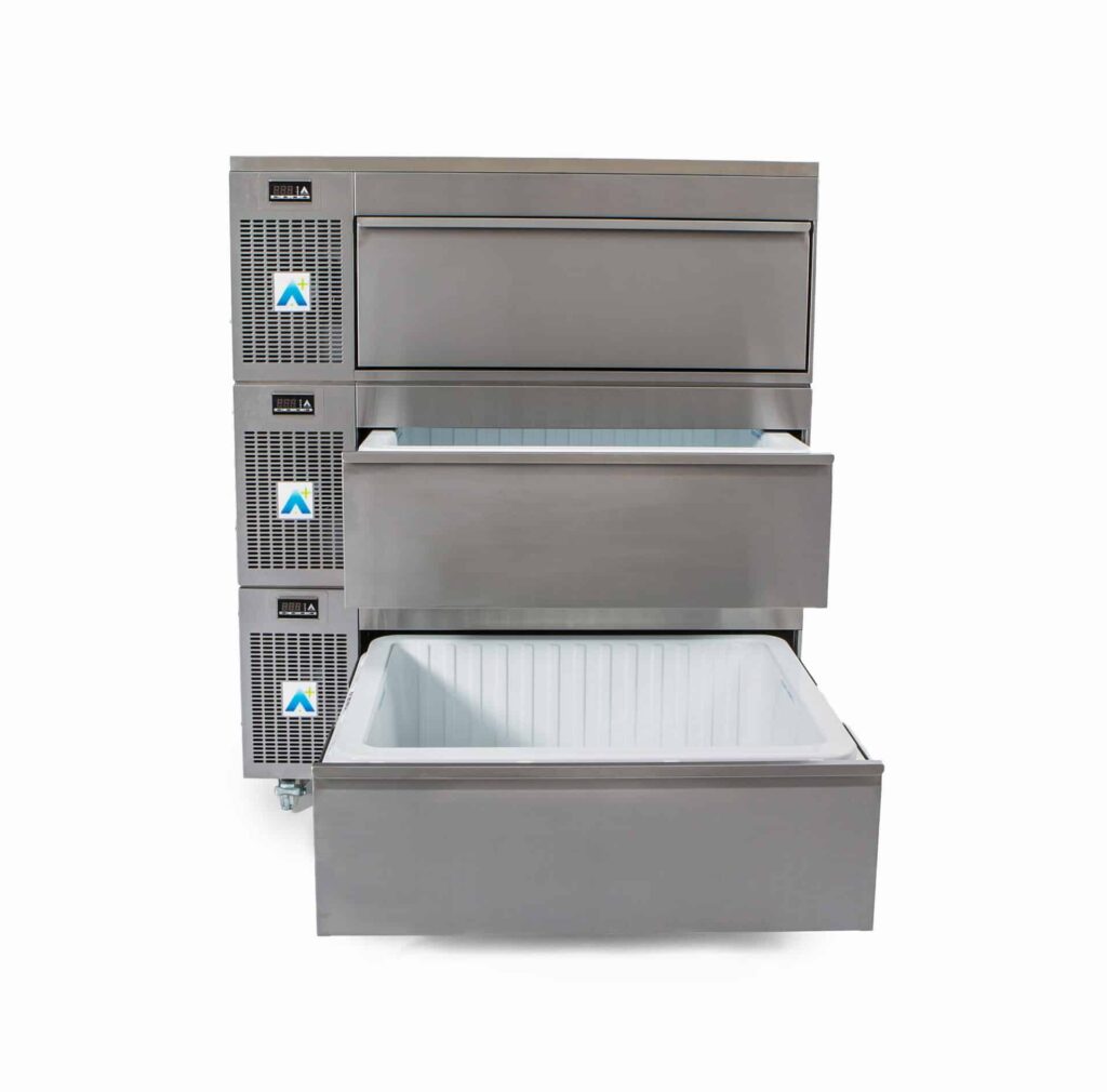 BULK STORAGE – FRIDGE ONLY – THREE DRAWER – SIDE ENGINE – HCS3 SERIES